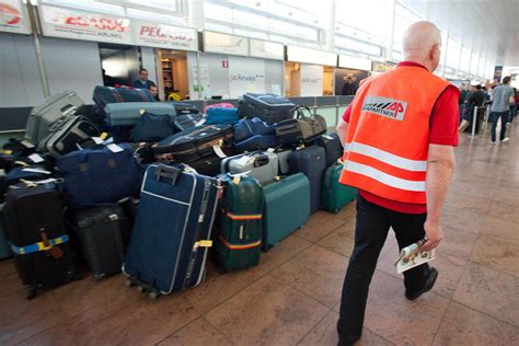 Schema dat de bagageafhandeling bij verschillende overstapscenario's illustreert