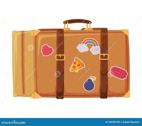 Illustratie van de toegestane bagage voor een busreis.