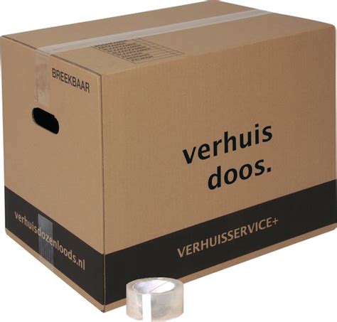 Voorbeeld van een duidelijk gelabelde verhuisdoos
