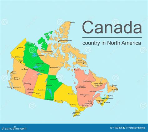 Kaart van Canada met de belangrijkste rondreisroutes gemarkeerd