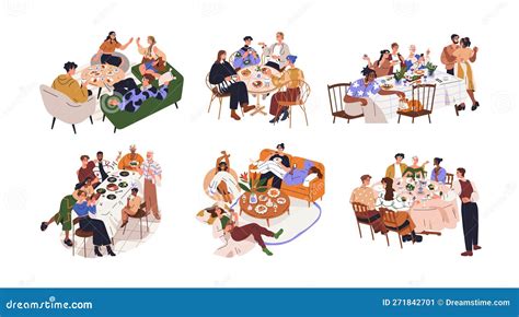 Gezin genietend van de lunch in een all-inclusive restaurant