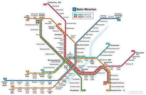 Schema van de S-Bahn lijnen S1 en S8 op de kaart van München