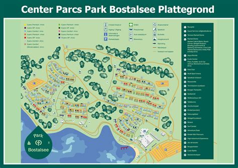 Uitzicht op het Bostalmeer met Center Parcs Park Bostalsee op de voorgrond