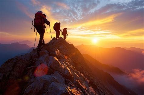 Vrouw die op een bergtop staat en uitkijkt over een landschap