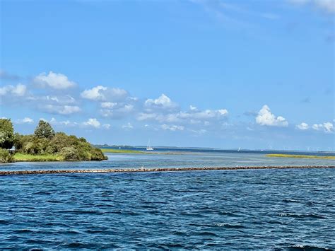 Uitzicht op het Grevelingenmeer vanaf de camping