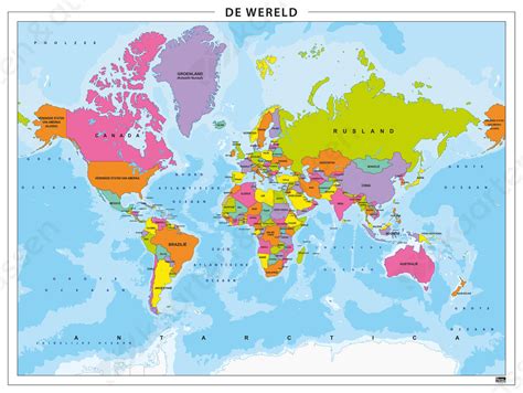 Illustratie van een wereldkaart met een pijl van Europa naar Canada.