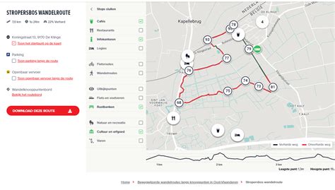 Voorbeeld van een interactieve kaart met QR-codes die naar routes of informatie leiden.
