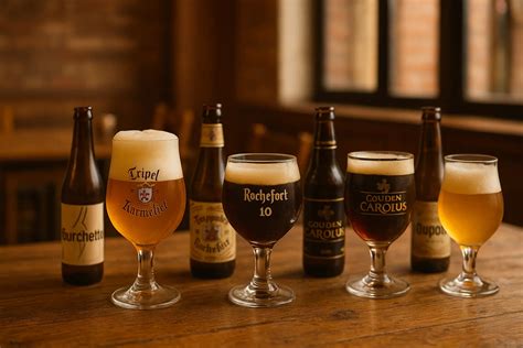 Een selectie van diverse Belgische bieren, symbool voor de biercultuur van Leuven.