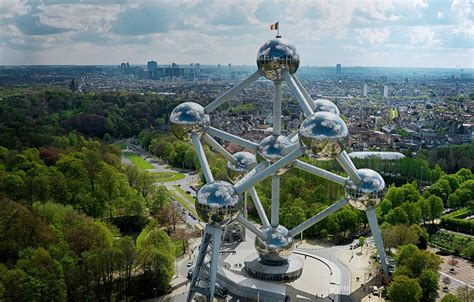 Foto van het Atomium in Brussel