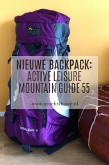 Gedetailleerde foto van de Active Leisure Mountain Guide 55 Backpack, met nadruk op de ritsen, zijvakken en het rugpand