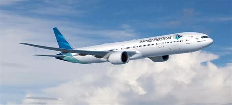 Illustratie van een Garuda Indonesia vliegtuig
