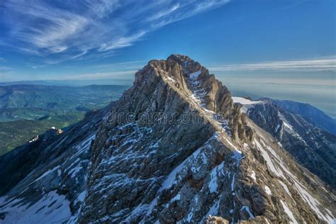 Landschap van de Olympus Riviera met de berg Olympus op de achtergrond