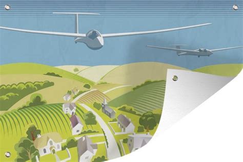 Illustratie van vroege Nederlandse zweefvliegtuigen