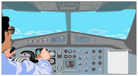 Illustratie van de cockpit van een MLA-vliegtuig