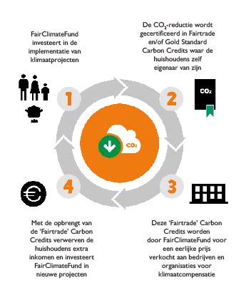 Infographic over het compenseren van CO2-uitstoot bij vliegreizen