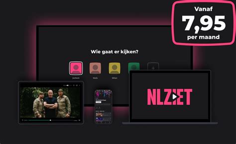 Screenshot van de NLZIET app op een tablet