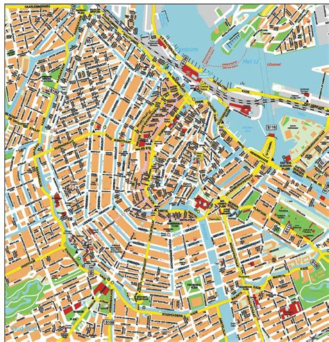 Plattegrond van de kermisattracties in het centrum van Etten-Leur