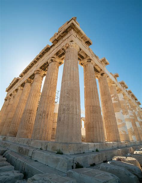 Uitzicht op de Akropolis van Athene.