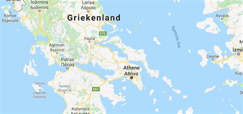 Kaart van Griekenland met de belangrijkste luchthavens en verbindingen vanaf Amsterdam Schiphol.