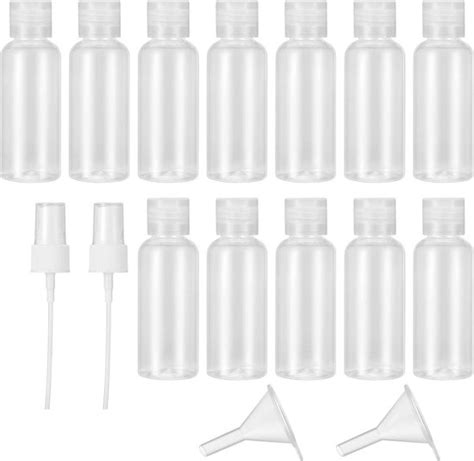 set van hervulbare reisflessen in verschillende maten