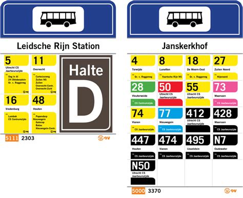 Elektronisch haltebord met reisinformatie.
