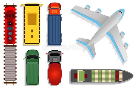 Illustratie van verschillende soorten vracht die per vliegtuig worden vervoerd.