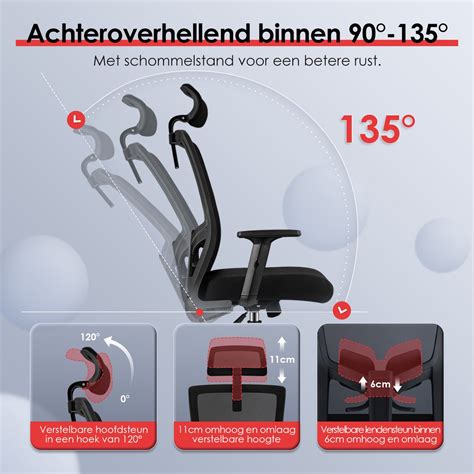 Illustratie van een comfortabele Business Class stoel met verstelbare hoofdsteun en armleuning.