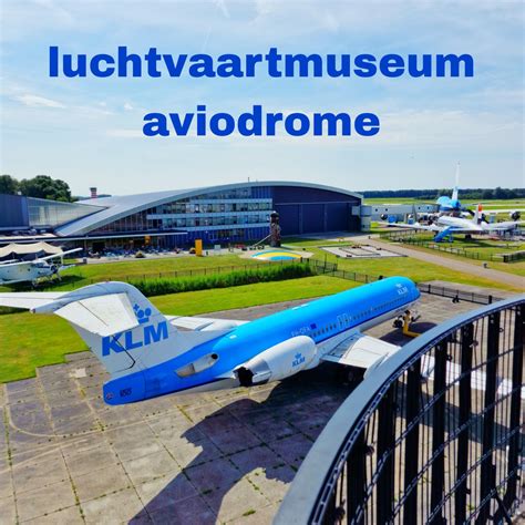Illustratie van het Aviodrome Luchtvaartmuseum met vliegtuigen