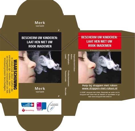 Voorbeeld van een accijnszegel op een sigarettenpakje, met uitleg over de betekenis.