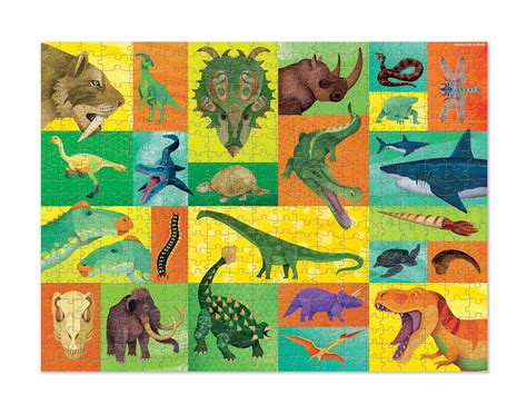 Collage van de verschillende houten puzzels van Crocodile Creek