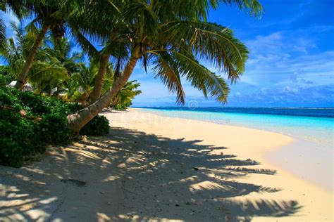 Een idyllisch strand op Phuket met wit zand en wuivende palmen