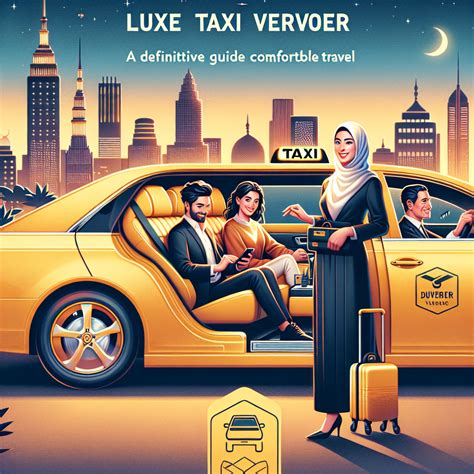 Illustratie van een luxe taxi