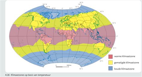 een kaart van Colombia die de verschillende klimaatzones en belangrijke steden aangeeft