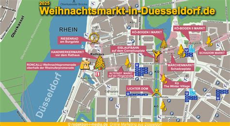 Een overzicht van de verschillende kerstmarkten in Düsseldorf, met thema's en locaties