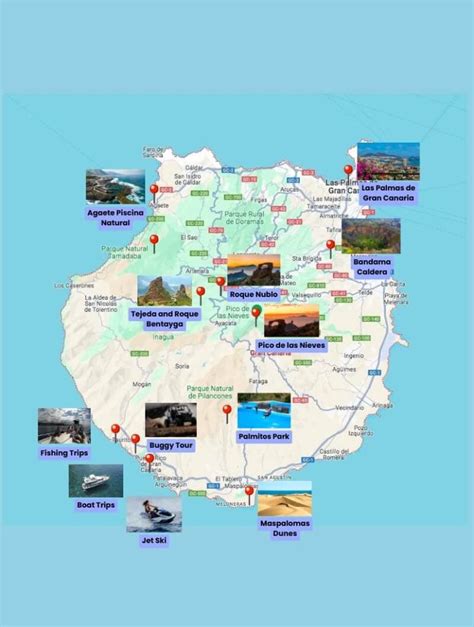 Plattegrond van Gran Canaria Airport met de verschillende zones en faciliteiten.