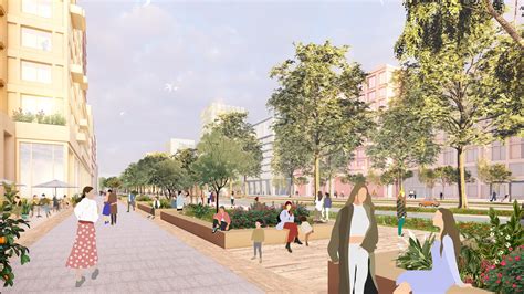 Artistieke impressie van de oorspronkelijke plannen voor Hartenhof