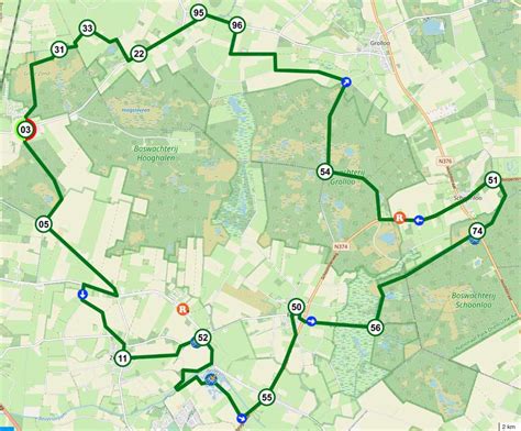 Fietsroute door de Drentse bossen