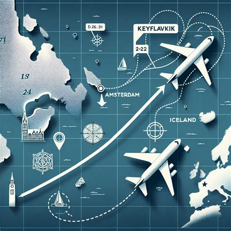 Grafiek met prijstrends voor vluchten van Amsterdam naar Reykjavik