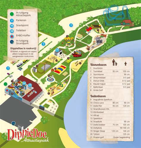 Overzicht van attracties in Attractiepark DippieDoe