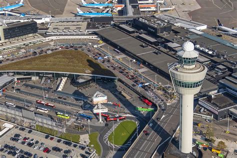 Overzichtskaart met populaire Europese bestemmingen vanaf Schiphol