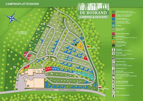 Overzichtelijke infografiek van de faciliteiten op Camping Boszicht
