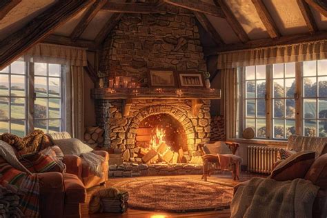 Een gezellig ingericht chalet met open haard