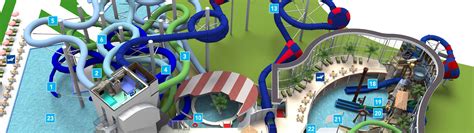 Een gezin dat geniet van waterpret in het Tikibad.