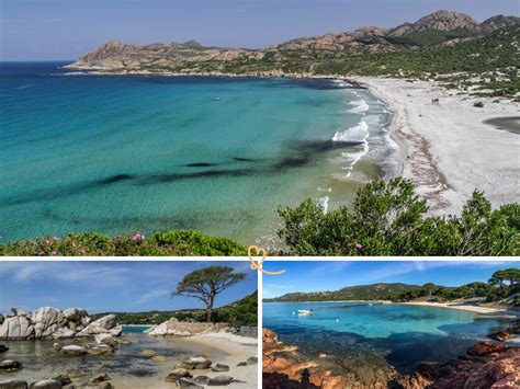 Panoramisch uitzicht op de kustlijn van Corsica met turquoise water en groene bergen op de achtergrond