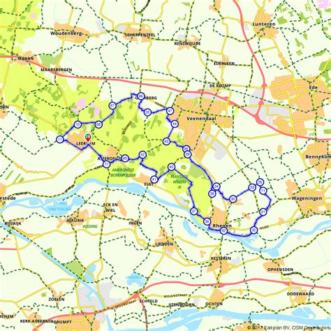 Fietsroute door de bossen van de Utrechtse Heuvelrug.