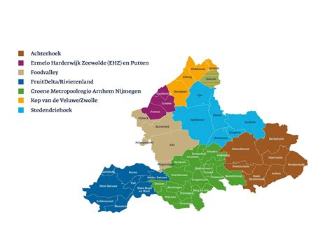 Kaart van de regio Midden-Brabant met de locaties van de Efteling en de genoemde pannenkoekenrestaurants gemarkeerd.