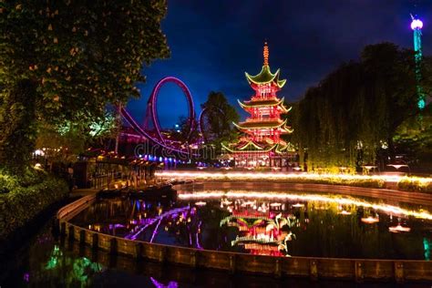 Foto van het pretpark Tivoli in Kopenhagen