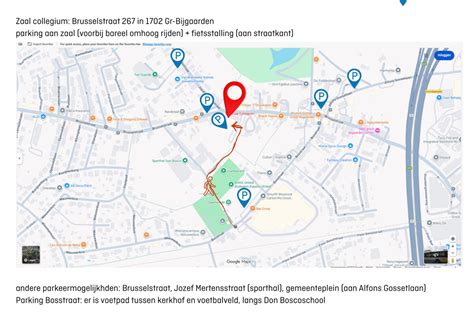Schema met parkeermogelijkheden en route naar de bagageafgifte voor Twilight service.