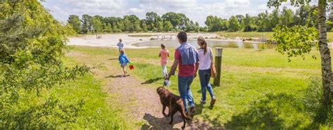 Kinderspeeltuin op een vakantiepark met hond