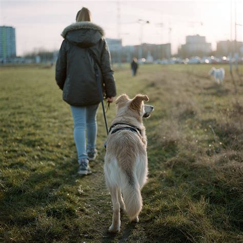 Hond op een uitlaatveld op een vakantiepark